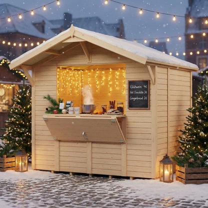 Bertilo Tongue & Groove Market Stall / Kiosk
