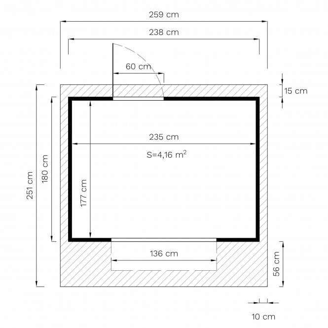 Bertilo Tongue & Groove Market Stall / Kiosk