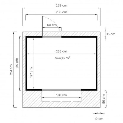 Bertilo Tongue & Groove Market Stall / Kiosk