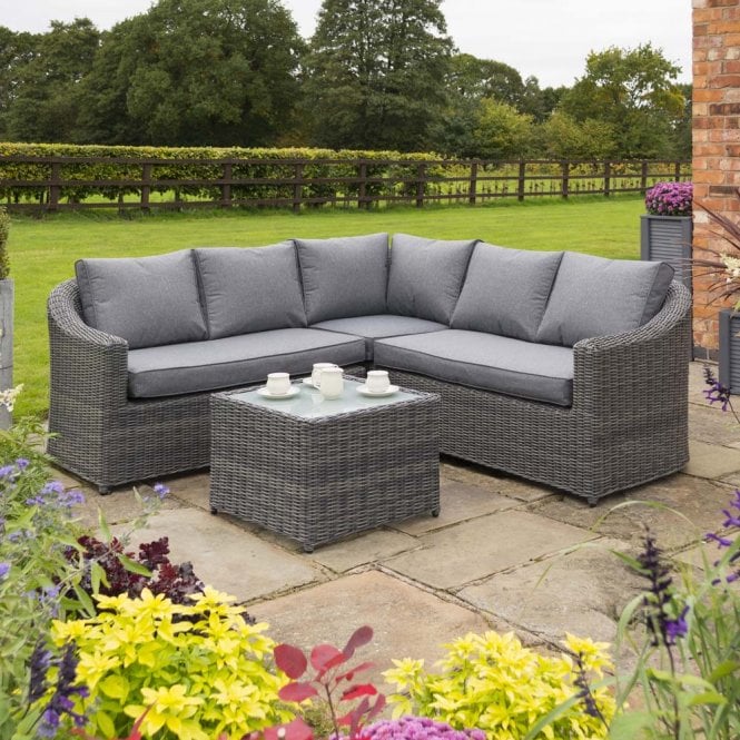 Rowlinson Bunbury Corner Set Grey Weave