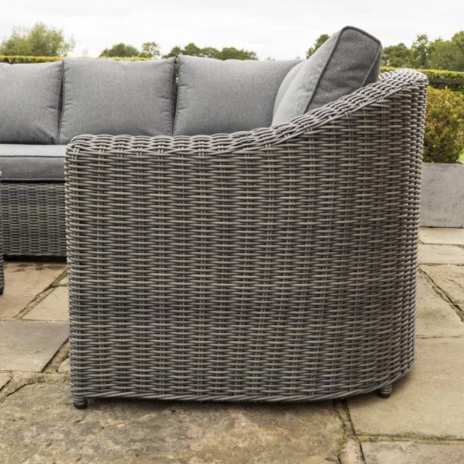 Rowlinson Bunbury Corner Set Grey Weave