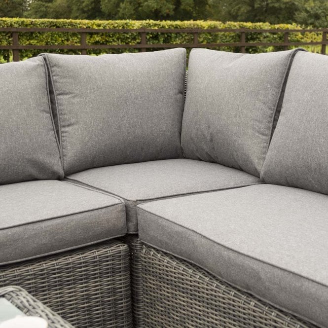 Rowlinson Bunbury Corner Set Grey Weave