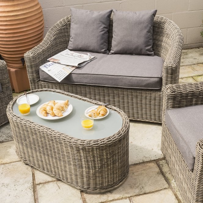 Rowlinson Bunbury Sofa Lounging Set Natural or Grey