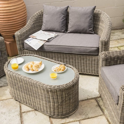 Rowlinson Bunbury Sofa Lounging Set Natural or Grey