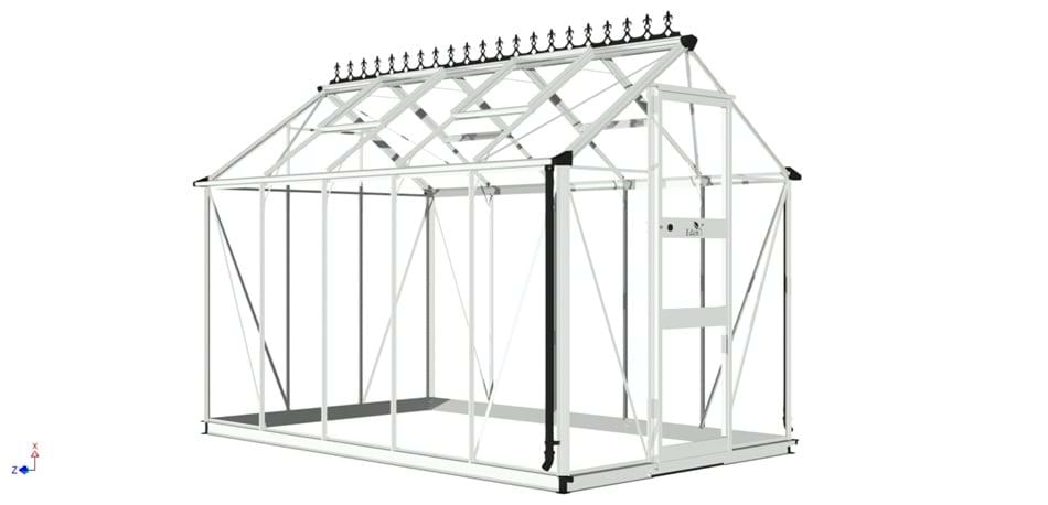 Halls Cotswold Burford 610 Greenhouse