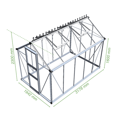 Halls Cotswold Burford 610 Greenhouse