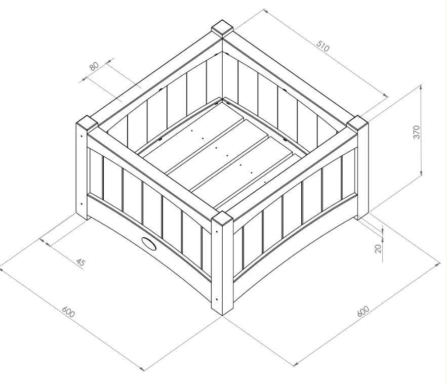 Chelsea Square Planter