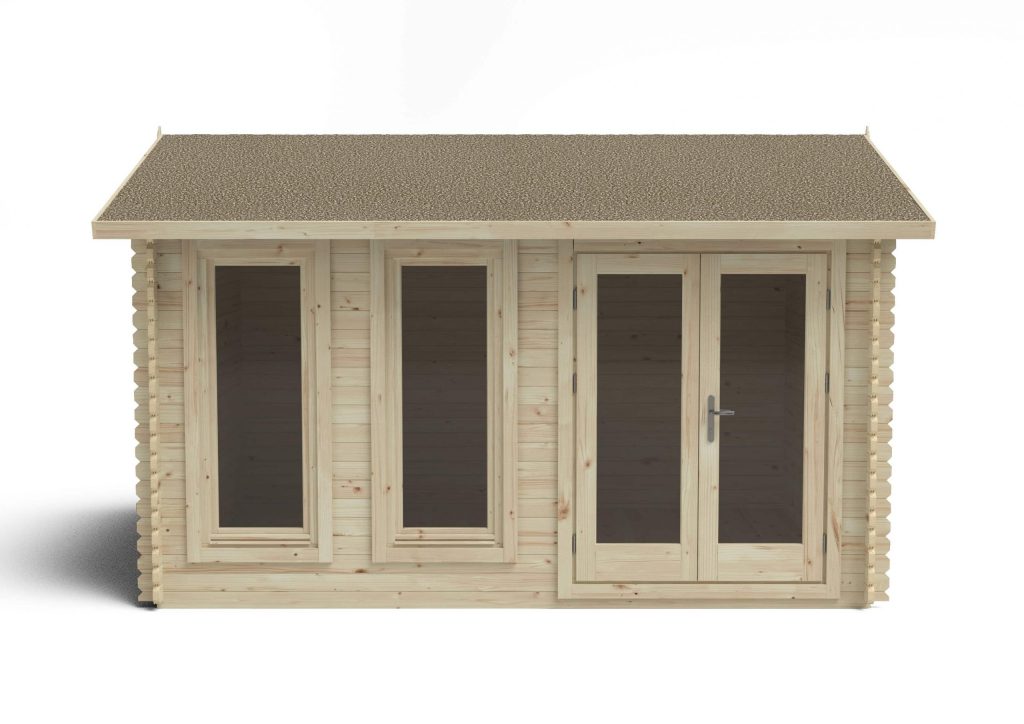 Chiltern 4.0m x 3.0m Log Cabin Double Glazed 34kg Felt, Plus Underlay