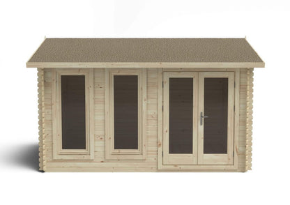 Chiltern 4.0m x 3.0m Log Cabin Double Glazed 34kg Felt, Plus Underlay