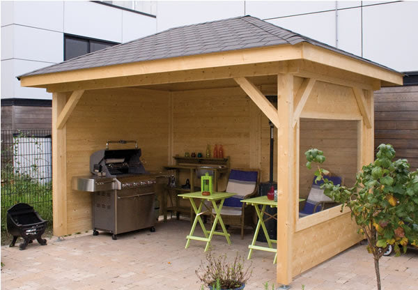 Helena2 Open Pavilion Gazebo 12'6x8'5