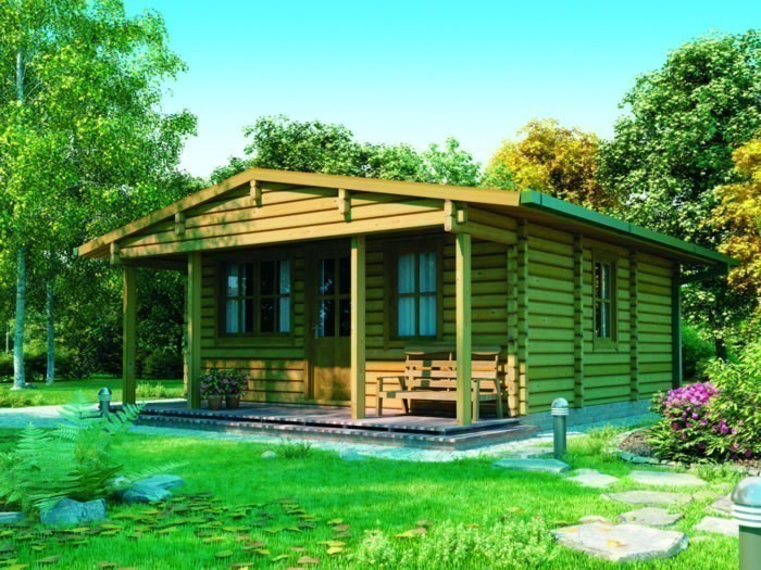 Baltic Log Cabin 6mx6m - 68mm