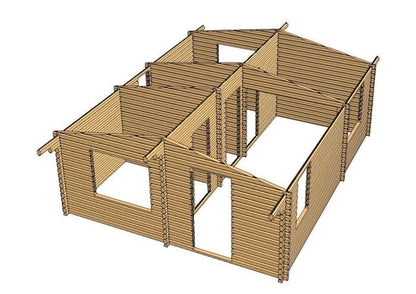 Bristol Log Cabin 6mx7m - 44mm