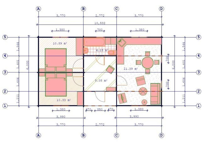 Kristi Log Cabin 11mx6m - 44mm