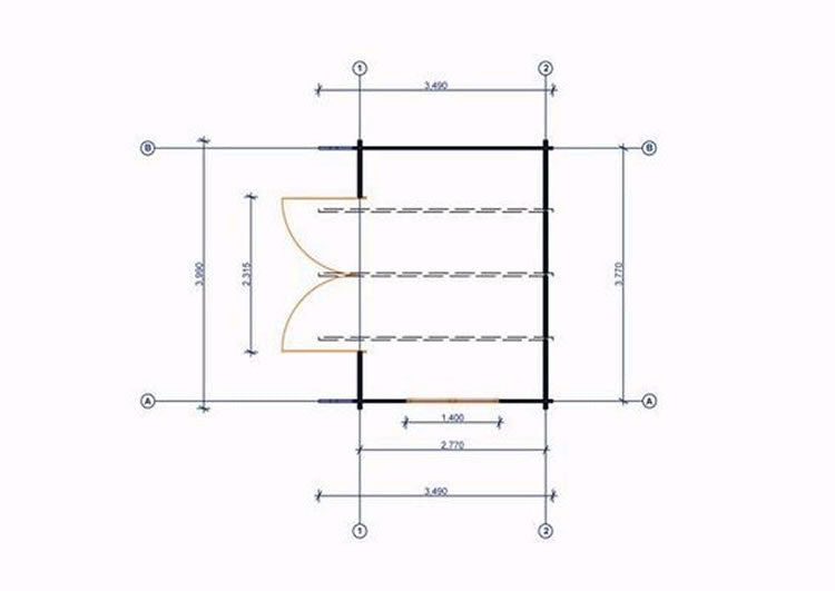Brighton Log Cabin 4mx3m - 44mm