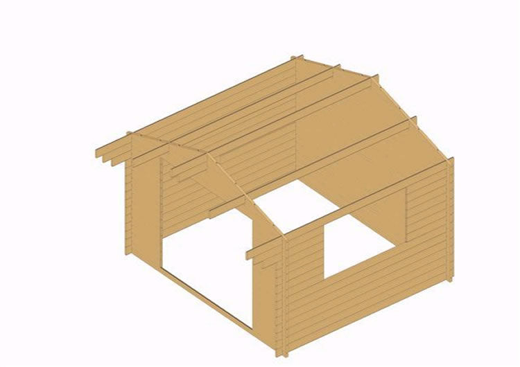Brighton Log Cabin 4mx3m - 44mm
