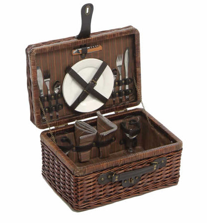 Two Person Willow Picnic Hamper