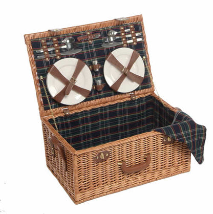 Four Person Willow Picnic Hamper