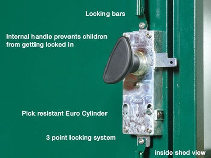 Asgard Flexistore 1522 Metal Shed 5'2x7'4