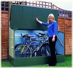 Trimetals Metal Bicycle Storage Unit 6'5x2'11