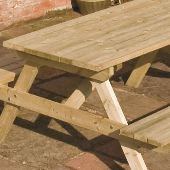 Rowlinson 5ft Wooden Picnic Bench