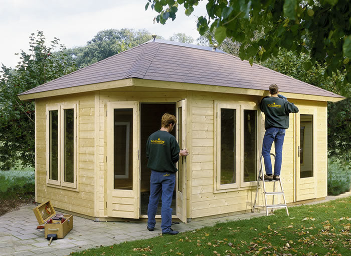 Lugarde Prima Fifth Avenue Duo Maxi XL 3.6mx5.4m 44mm Summerhouse including floor