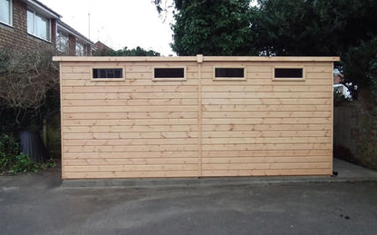 Bespoke Security Pent Shed 16'x8'