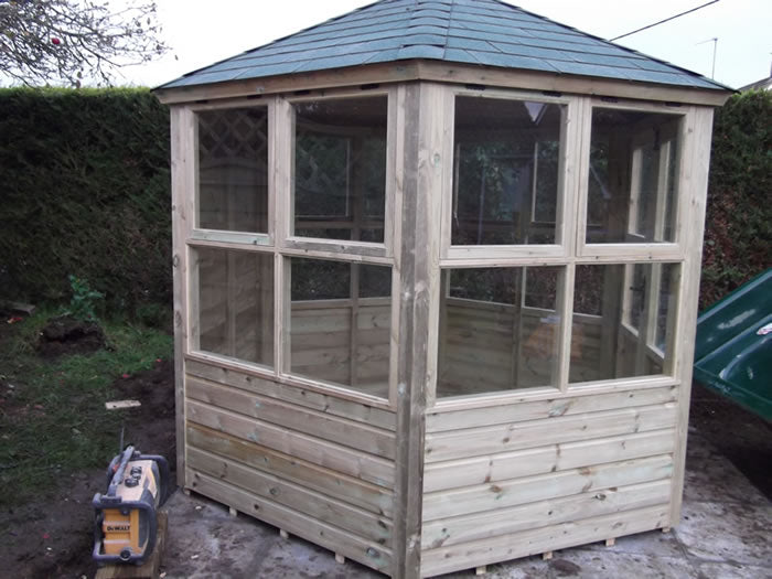 Pressure Treated Hexagonal Summerhouse 8'