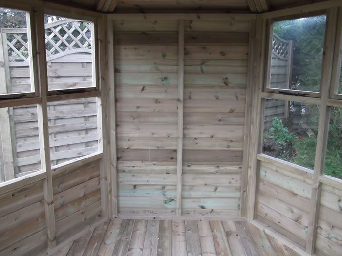 Pressure Treated Hexagonal Summerhouse 8'