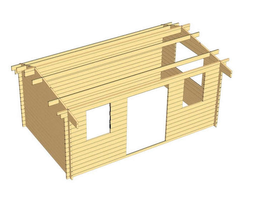 Rome Log Cabin 5m x 3m - 44mm