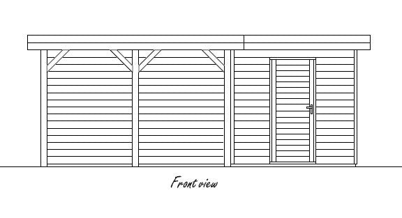 Lugarde Prima Jake Log Cabin (PR25) 3mx6m