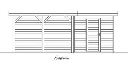 Lugarde Prima Jake Log Cabin (PR25) 3mx6m