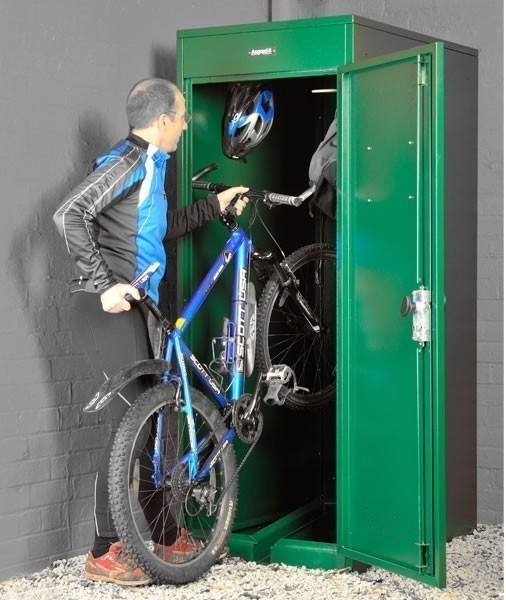 Asgard Vertical Bike Locker Metal Shed 2'6x3x6