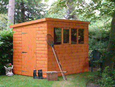 Popular Shed 10'x8' with Pent or Apex Roof