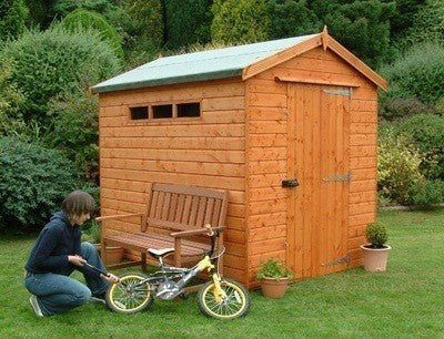 Security Shed 16'x8' with Pent or Apex Roof