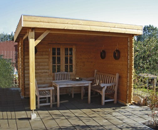 Oslo 44mm Log Cabin (250x450cm)