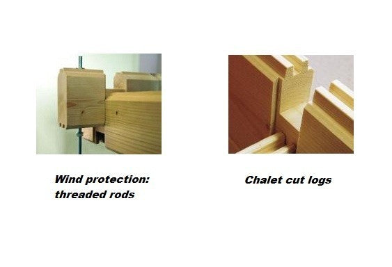 The Helena 70mm Superior Log Cabin 4.7mx3.8m