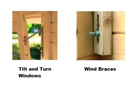 The Sally 44mm Log Cabin 3.8mx3.8m