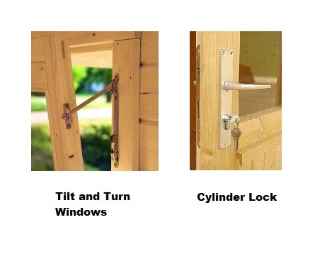 The Helena 70mm Superior Log Cabin 4.7mx3.8m