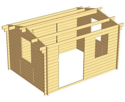Rumus Log Cabin 4mx3m including Floor