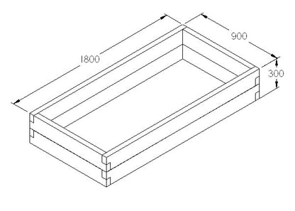 Caledonian Rectangular Raised Bed