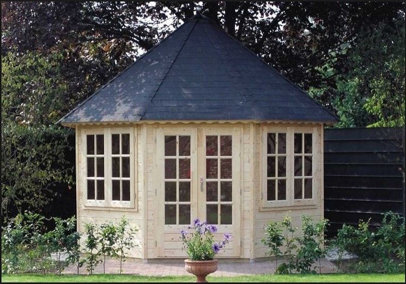 Lugarde Prima Grand Four Summerhouse 4m Diameter including floor