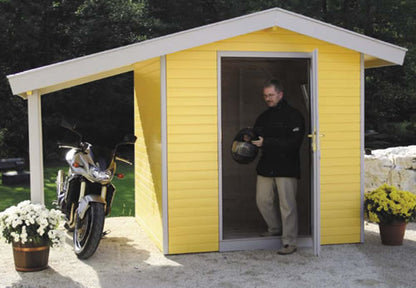 Made to Measure Shed with Adjoining Canopy 5'9x7'9