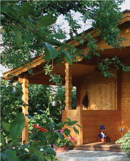 Arizona 45mm log cabin with a Side Room, Double Glazed 6mx3.5m