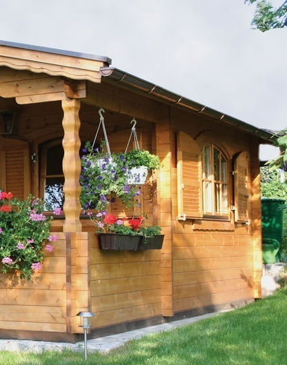 Arizona 45mm log cabin with a Side Room, Double Glazed 6mx3.5m