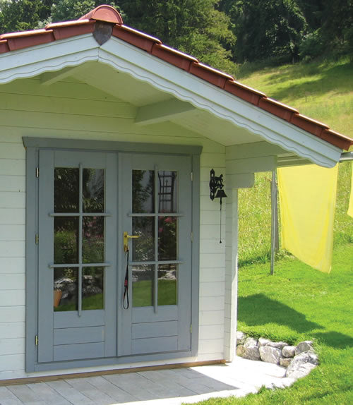 Rugersberg 33mm Log Cabin with Porch area 3.8x3.8m