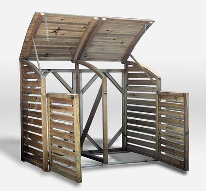 Mercia Pressure Treated Bin Store - Double