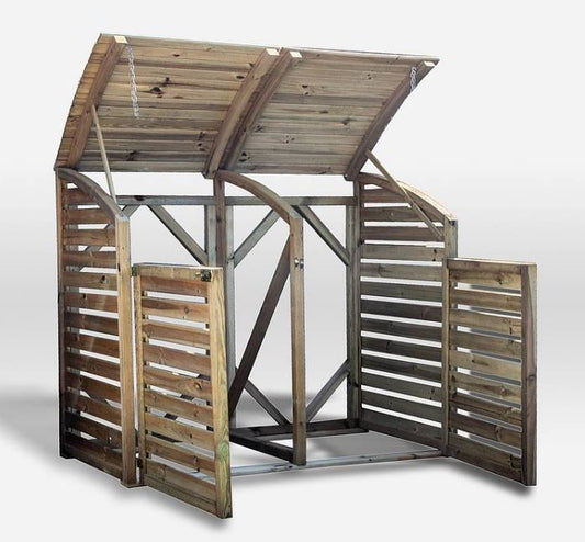 Mercia Pressure Treated Bin Store - Double