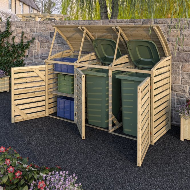 Rowlinson Double Bin Store With Box Store