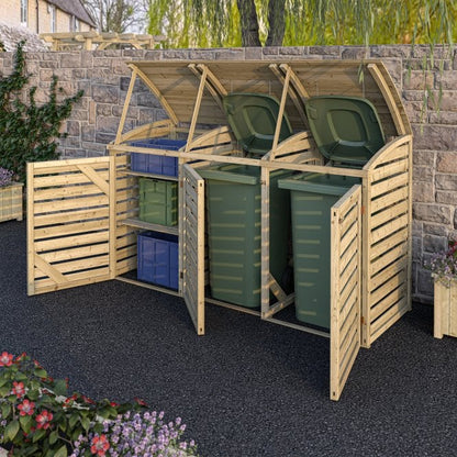 Rowlinson Double Bin Store With Box Store