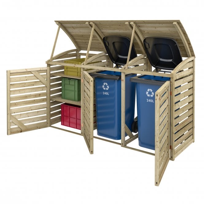 Rowlinson Double Bin Store With Box Store